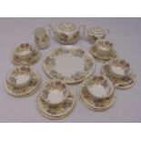 Wedgwood teaset to include teapot, sugar bowl, milk jug, cups and saucers (22)