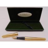 Parker fountain pen with 14ct gold nib in original packaging