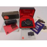 Leica R4 camera in original packaging and a Leica R4 motor winder 14282 in original packaging