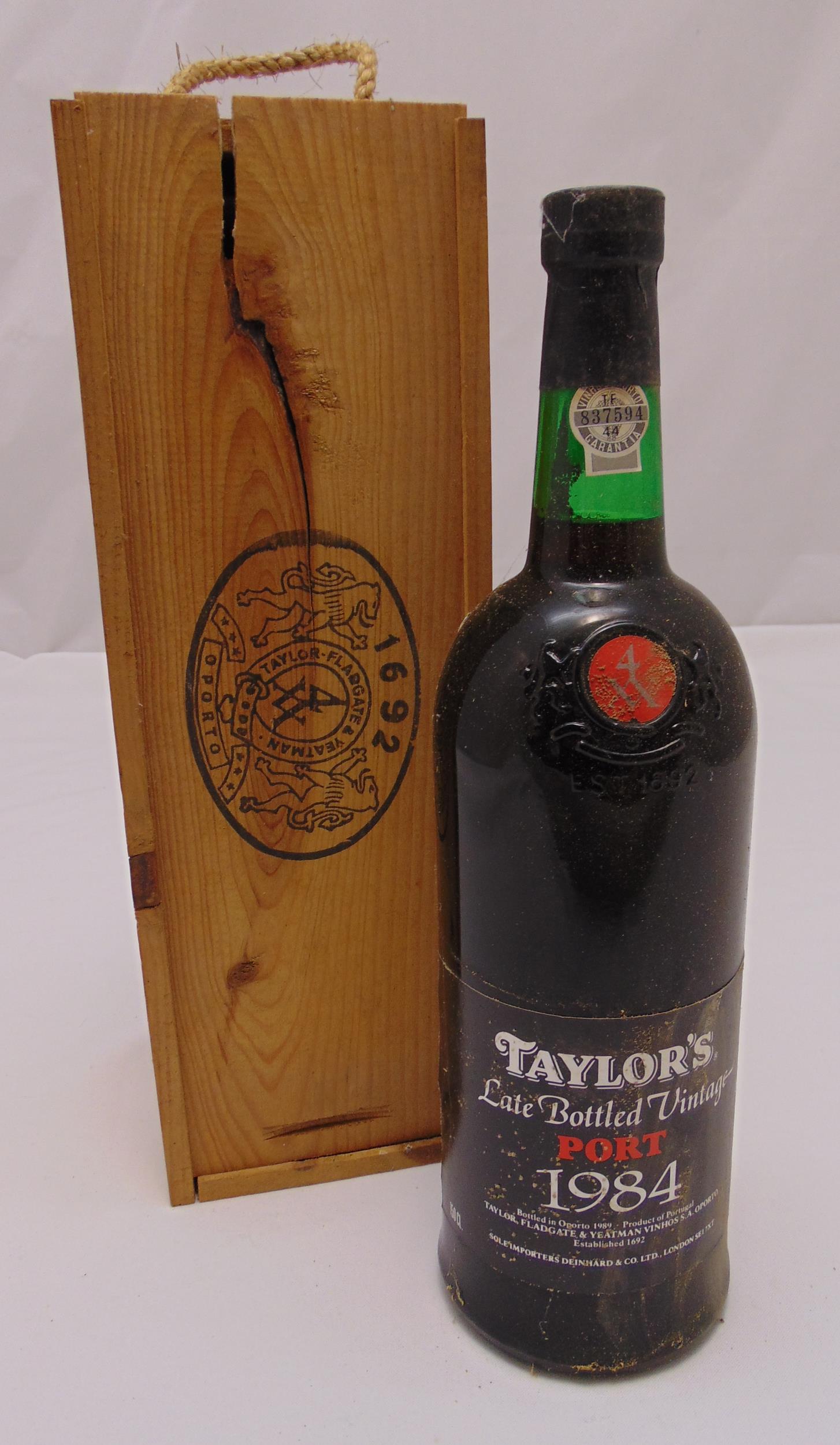 Taylor 1984 port 1.5 litre in original wooden box