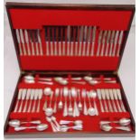 A canteen of Butlers Dubarry pattern silver plated flatware for twelve place settings to include