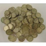 A quantity of pre 1947 GB shillings approx total weight 520g