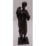 Barbedienne bronze figurine of Diana of Gabi, signed and stamped foundry mark to base, 41cm (h)