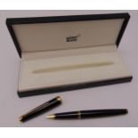 Mont Blanc fountain pen with 18ct gold nib in original packaging