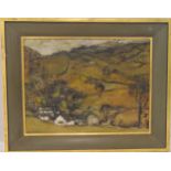 Judith Da Fano framed oil on panel landscape, signed bottom left, 36 x 47.5cm