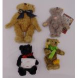 Four Steiff Teddy Bears to include Joshua with COA, Dylan with COA, The Ultimate Steiff Bear and