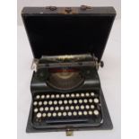 An early 19th century Olympian portable typewriter