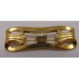 14ct yellow gold brooch, approx total weight 6.2g