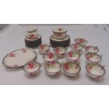 Royal Doulton twelve place setting teaset to include cups, saucers, plates, cake plates, a milk