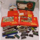 A quantity of OO gauge model railway to include boxed sets and accessories