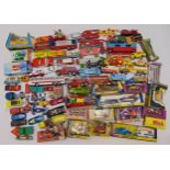 A quantity of playworn diecast to include Corgi, Matchbox and Dinky