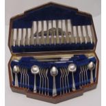 A canteen of silver plated flatware for eight place settings