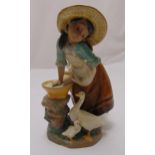 Lladro figurine of a girl with ducks, marks to the base, 23cm (h)