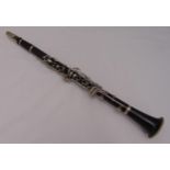 Console Selmer clarinet of customary form