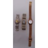 Three ladies fashion wristwatches to include Michel Herbalin and Bering