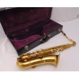 C.G. Conn saxophone in fitted case