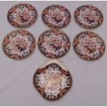 Crown Derby dessert set to include plates and a fruit dish (7)