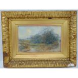 Louis Burleigh Bruhl framed and glazed watercolour titled Hornchurch March 96, signed bottom left,