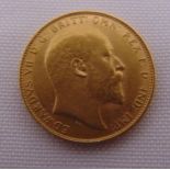 1910 Edward VII gold sovereign