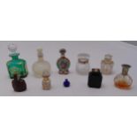 A quantity of perfume bottles of various shape, style and colour (10)