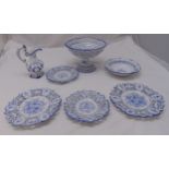 A quantity of Casa Pupo ceramics to include a table centrepiece, plates, a bowl and a jug (7)