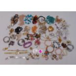 A quantity of silver and costume jewellery to include necklaces, rings, earrings, bracelets and
