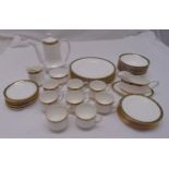 Royal Albert Elgin dinner and coffee set to include plates, bowls, cups, saucers, coffee pot,