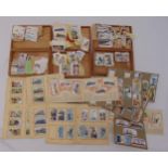 A quantity of cigarette and tea cards some in sets