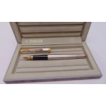 Parker fountain pen with 18ct gold nib in original packaging