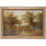 Edward Partridge a pair of framed oils on canvas of English country landscapes, signed bottom right,