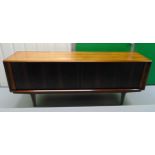 A Rosewood rectangular sideboard with cupboards and drawers, Article 10 CITES certificate