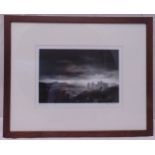 Philip Sayer framed and glazed monochromatic limited edition 2/6 photograph of Harlech Castle,