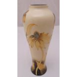 A Moorcroft baluster vase decorated with cornflowers designed by Angie Davenport, 37cm (h)
