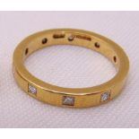 18ct yellow gold eternity ring, approx total weight 3.0g