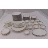 Rosenthal Chippendale pattern dinner and coffee service to include plates, cups, saucers, sauce