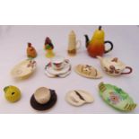 A quantity of Carltonware porcelain to include teapots, covered dishes and a cruet set (12)