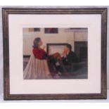 Jack Vettriano framed and glazed limited edition polychromatic print 86/295 titled Models in the