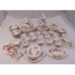 Royal Albert Lavender Rose dinner and teaset to include plates, bowls, cups, saucers, teapot, coffee