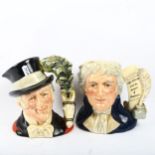 2 Royal Doulton character jugs, comprising Presidential Series Thomas Jefferson D6943, and The