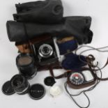 Vintage camera lenses, Epsilon Bellows camera etc