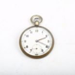 A Second World War Period GSTP military issue open-face keyless-wind pocket watch, no. 189961