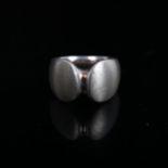 GEORG JENSEN - a sterling silver modernist ring, designed by Henning Koppel, model no. 100,