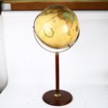 A floor standing Replogle 16" World Classic Series terrestrial globe, height 90cm