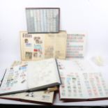 A quantity of Vintage world postage stamps and albums