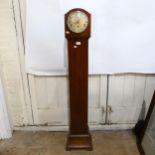 An Art Deco Grandmother clock with 3-train movement, 139cm