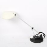 A mid-century Herbert Terry WL2 desk lamp with cast-iron base