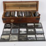 A case of South American Missionary Society Magic Lantern slides, including Buenos Ayres, Madeira,