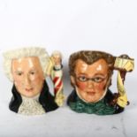 2 Royal Doulton character jugs, comprising Mozart D7031, and Schubert D7056