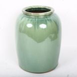 Broste of Copenhagen green glaze pottery vase, height 24cm