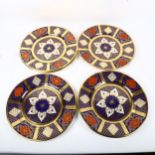 A set of 6 Caverswall porcelain plates in Imari style, with painted and gilded decoration, 27cm